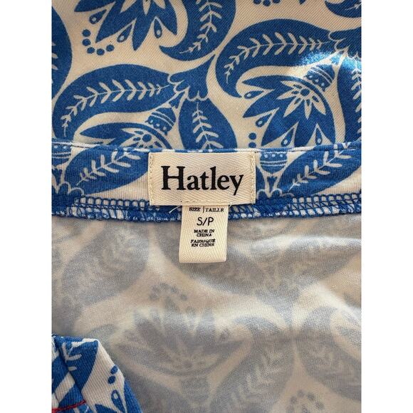 Hatley Blue White Print Dress Small - Picture 3 of 3